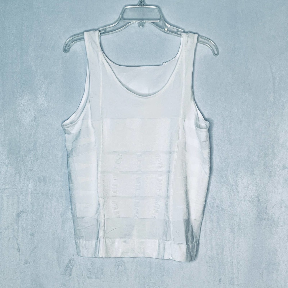 Sleeveless Tank Top White Shapewear New XXL
